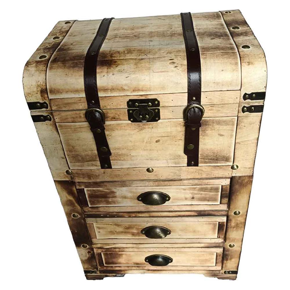 Creaciones meng MUEBLE - BAULES - baul de madera marrón