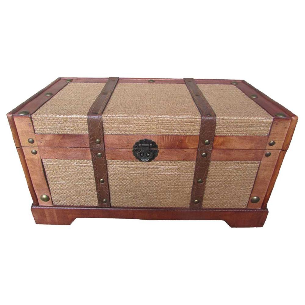 Creaciones meng MUEBLE - BAULES - baul de madera marrón