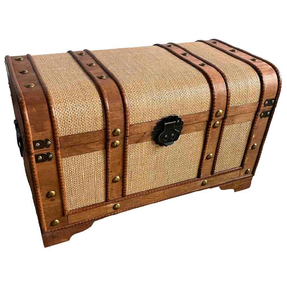 Creaciones meng MUEBLE - BAULES - baul de madera marrón