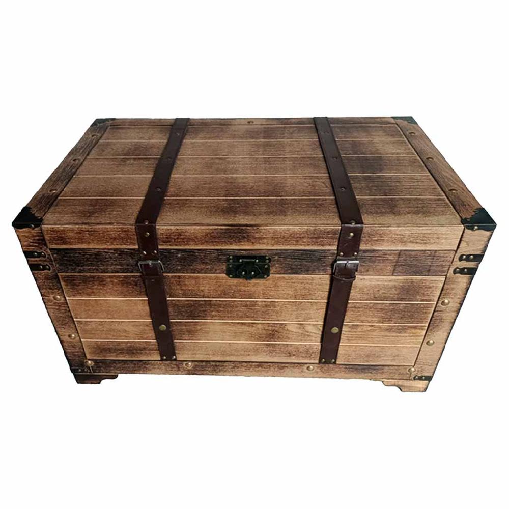 Creaciones meng MUEBLE - BAULES - baul de madera marrón