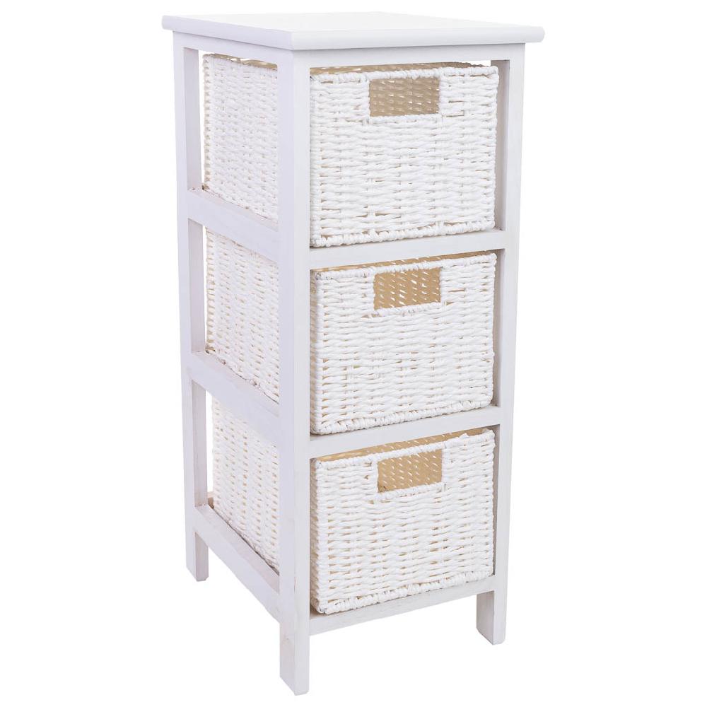 Creaciones meng MUEBLE - CAJONERAS - cajonera de madera con 3 cajones de fibra sintetica