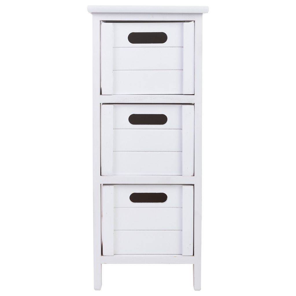 Creaciones Meng MUEBLE - CAJONERAS - Cajonera De Madera Con 3 Cajones De Madera