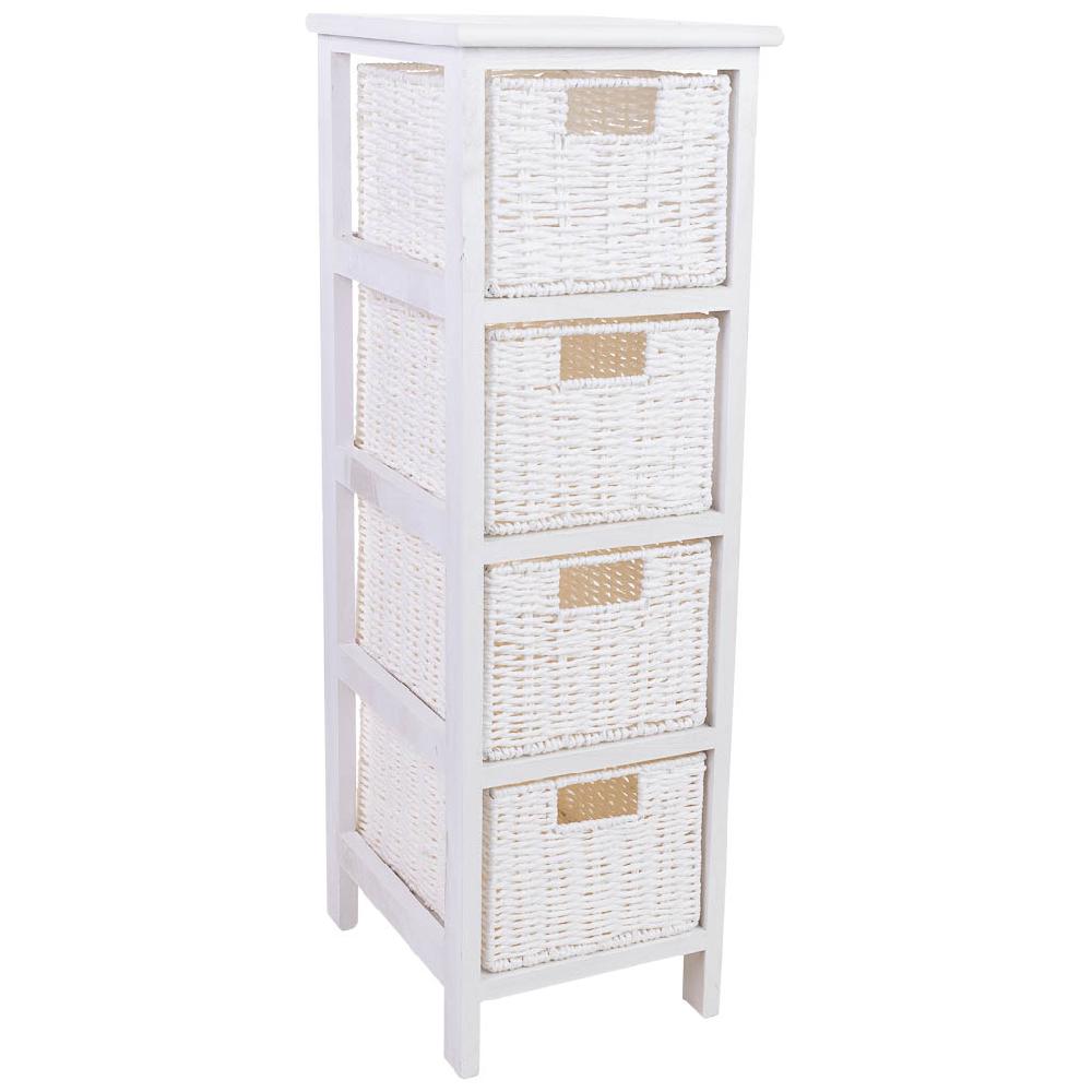 Creaciones meng MUEBLE - CAJONERAS - cajonera de madera con 4 cajones de fibra sintetica