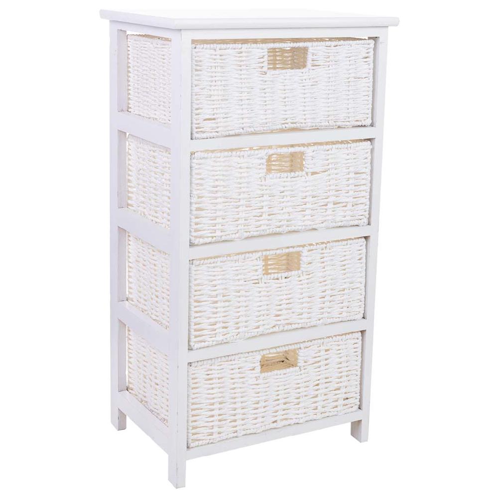 Creaciones meng MUEBLE - CAJONERAS - cajonera de madera con 4 cajones de fibra sintetica