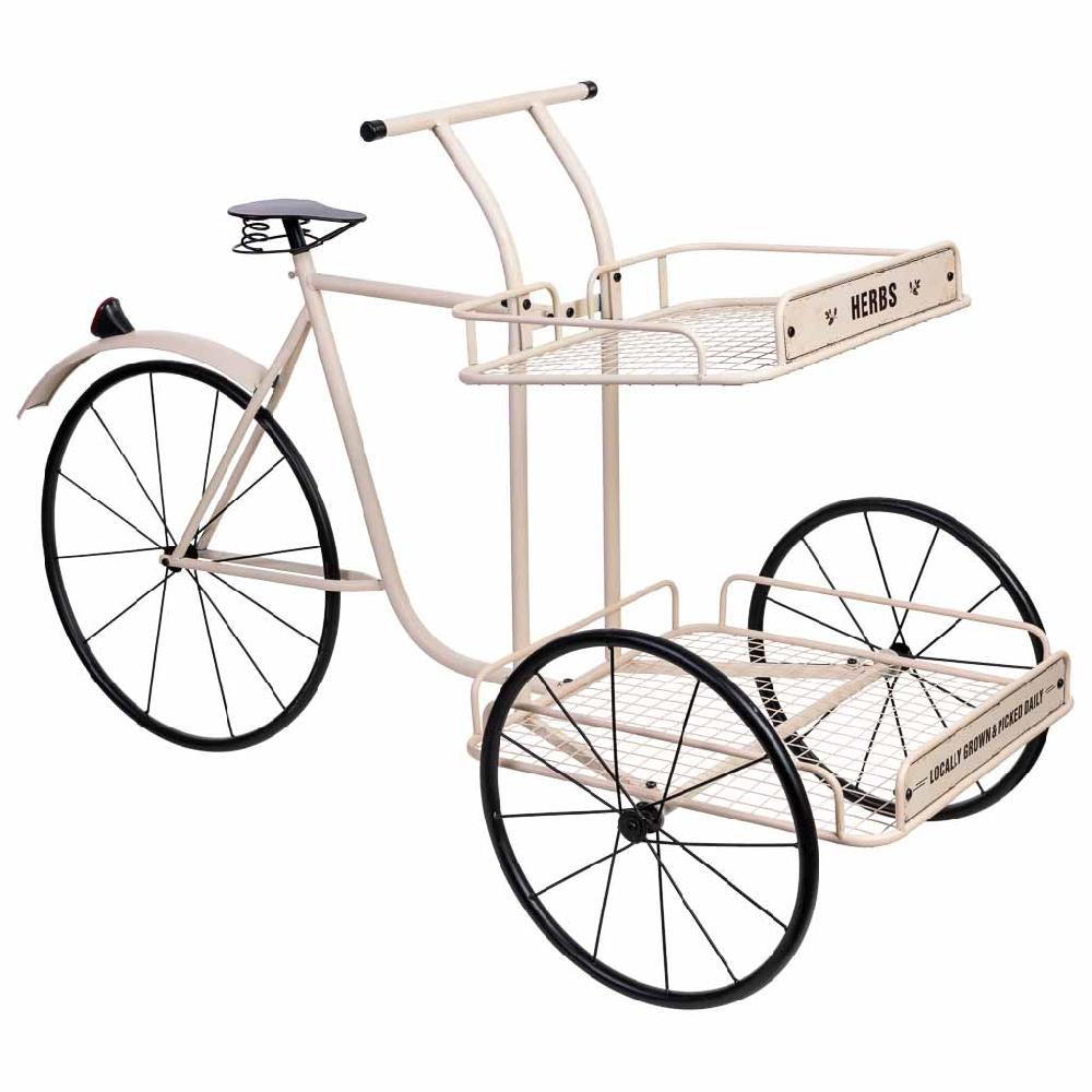 Creaciones meng MUEBLE - CARROS EXPOSITORES DE MADERA Y METAL - kit bici expositor de metal con dos bandejas