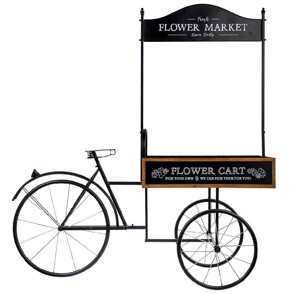 Creaciones Meng MUEBLE - CARROS EXPOSITORES DE MADERA Y METAL - Kit Bici Expositor De Madera Y Metal Con Bandeja