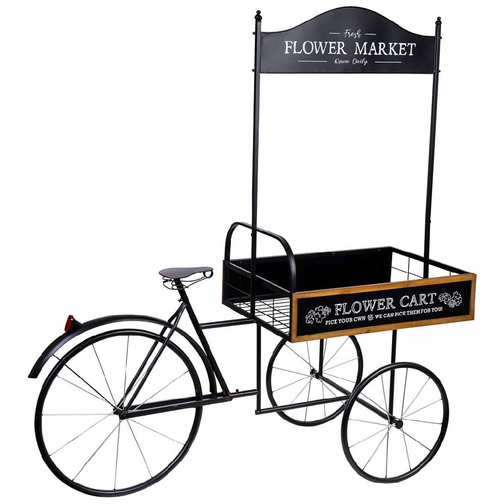 Creaciones meng MUEBLE - CARROS EXPOSITORES DE MADERA Y METAL - kit bici expositor de madera y metal con bandeja