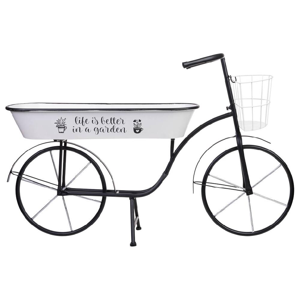 Creaciones Meng MUEBLE - CARROS EXPOSITORES DE MADERA Y METAL - Kit Bici Expositor De Metal Con Barreño