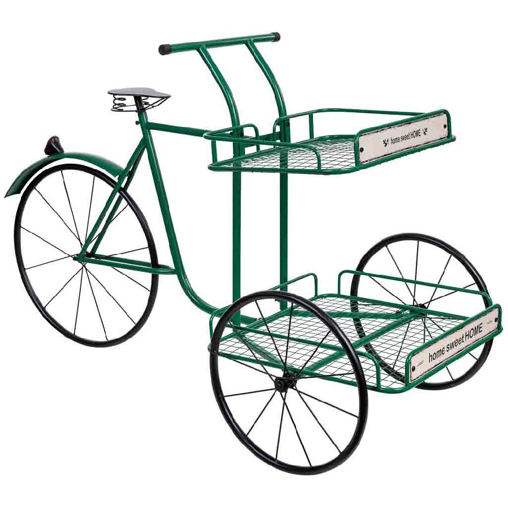 Creaciones meng MUEBLE - CARROS EXPOSITORES DE MADERA Y METAL - kit bici expositor de metal con dos bandejas