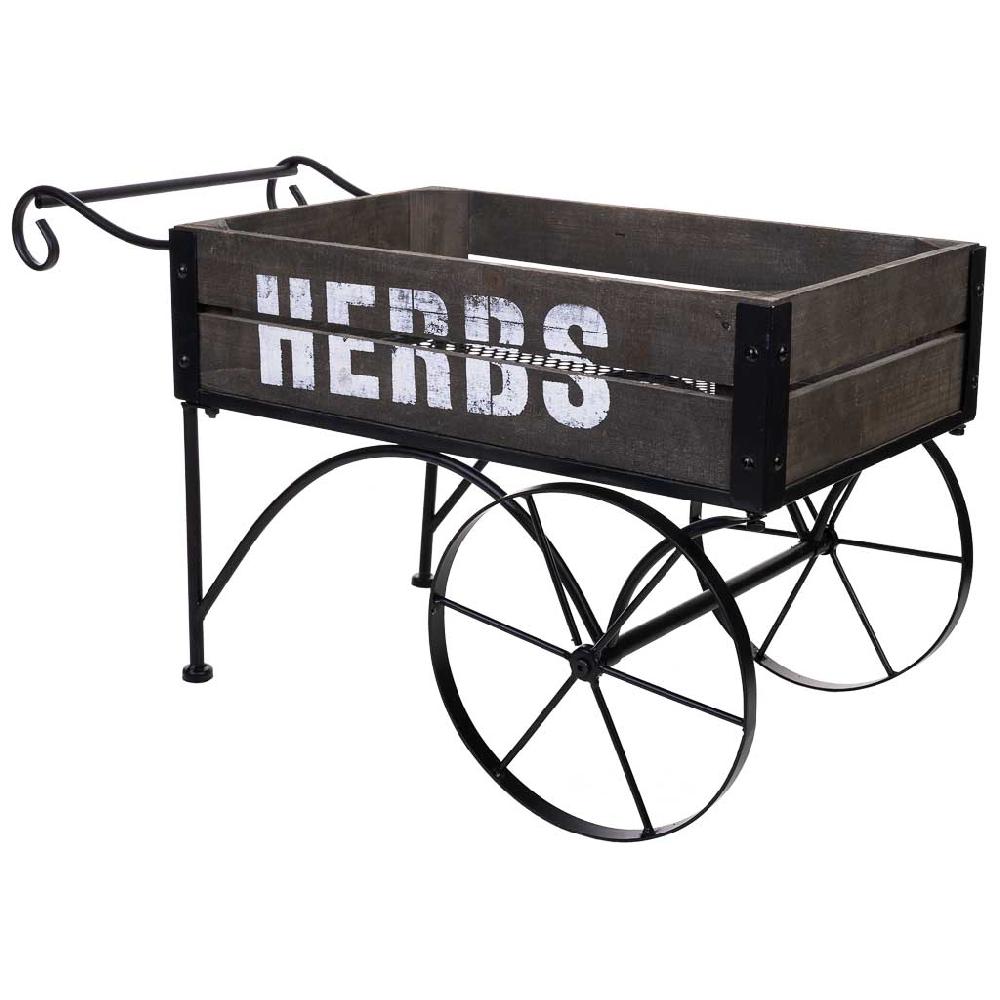 Creaciones meng MUEBLE - CARROS EXPOSITORES DE MADERA Y METAL - kit carretilla de madera y metal