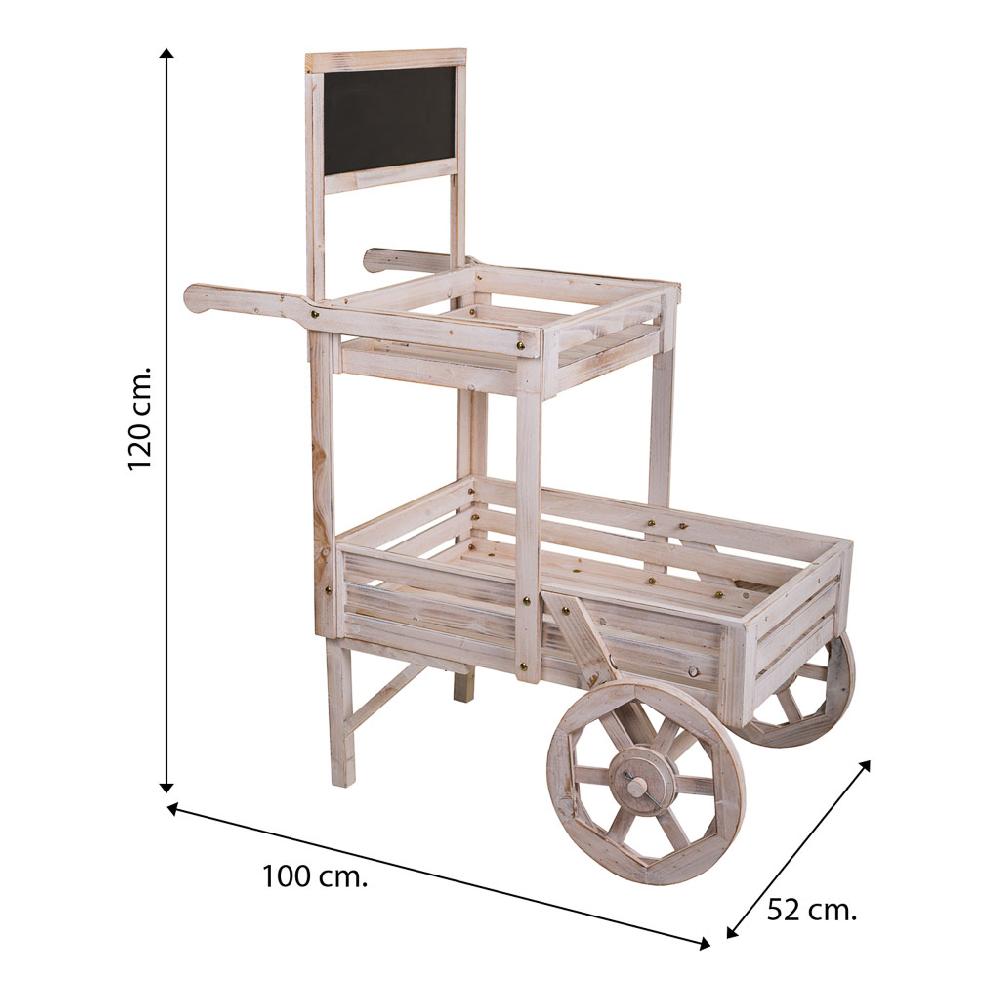 Creaciones Meng MUEBLE - CARROS EXPOSITORES DE MADERA Y METAL - Kit Carro Expositor De Madera