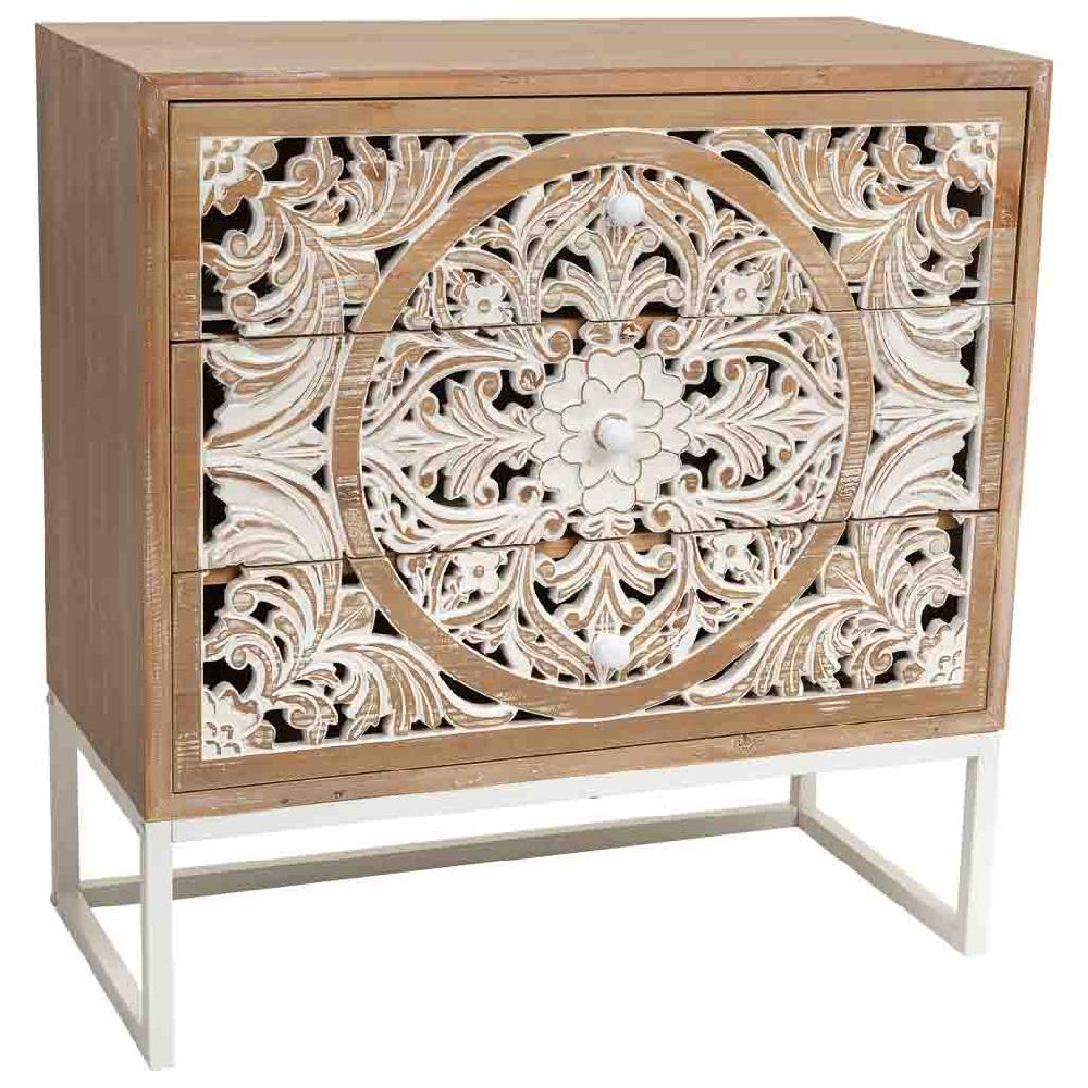 Creaciones meng MUEBLE - COMODAS Y SINFONIERS - comoda de madera blanca