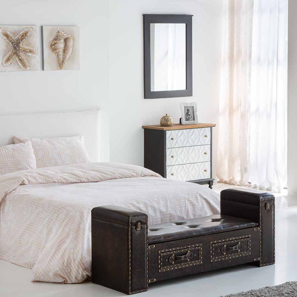 Creaciones Meng MUEBLE - COMODAS Y SINFONIERS - Comoda De Madera Con 3 Cajones