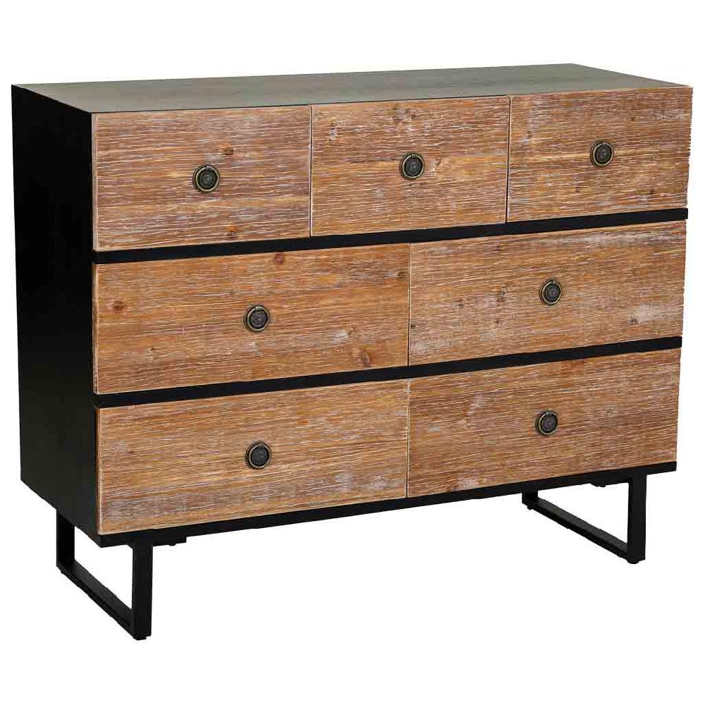 Creaciones meng MUEBLE - COMODAS Y SINFONIERS - comoda de madera con 7 cajones