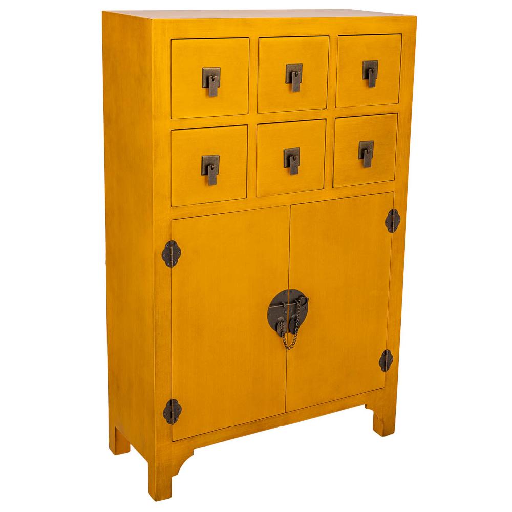 Creaciones meng MUEBLE - COMODAS Y SINFONIERS - comoda de maderad de 6 cajones y 2 puertas