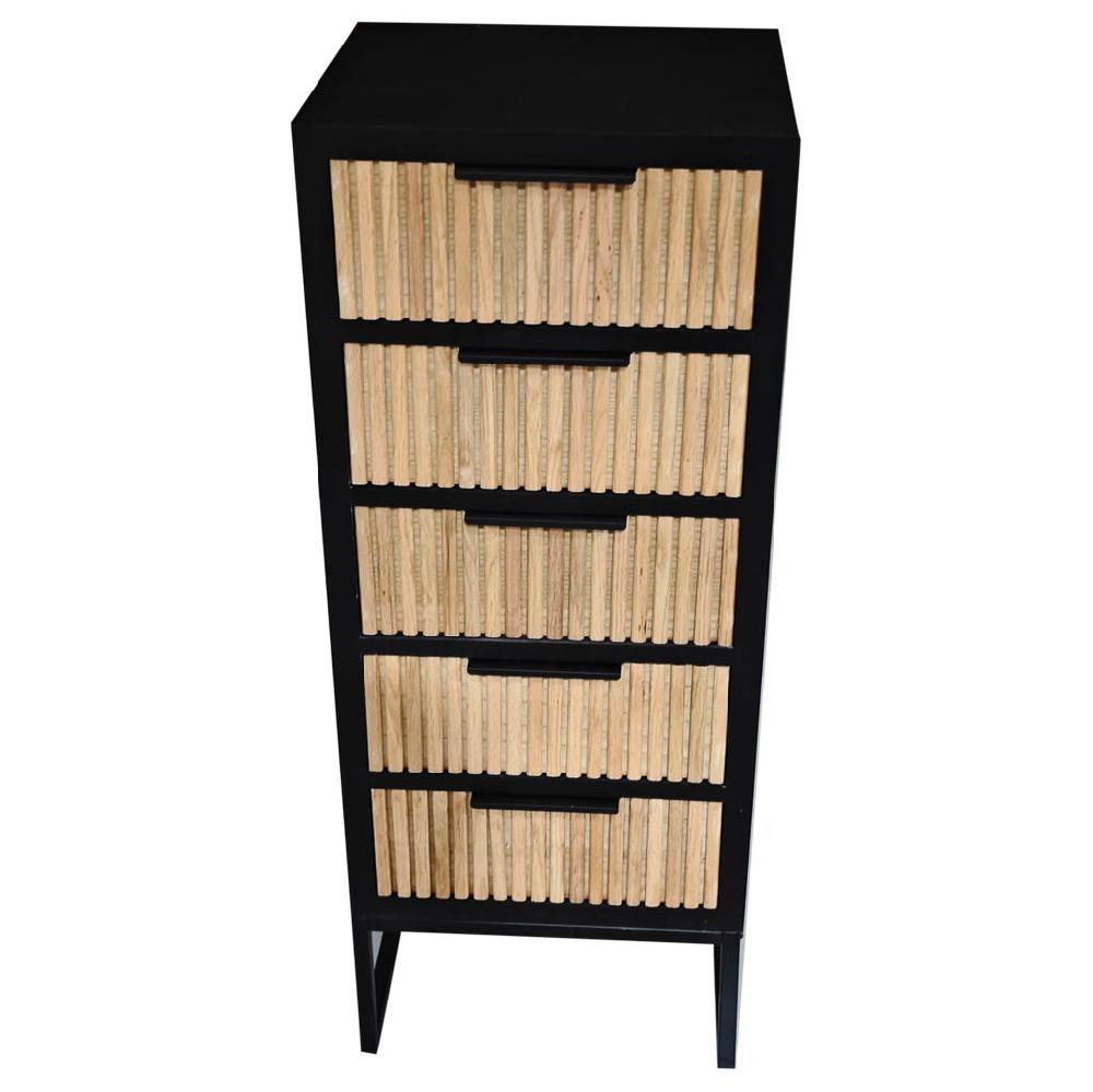 Creaciones meng MUEBLE - COMODAS Y SINFONIERS - sifonier de 4 cajones madera y metal