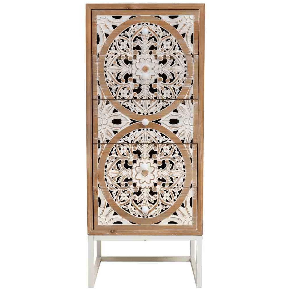 Creaciones Meng MUEBLE - COMODAS Y SINFONIERS - Sinfonier De Madera Blanco