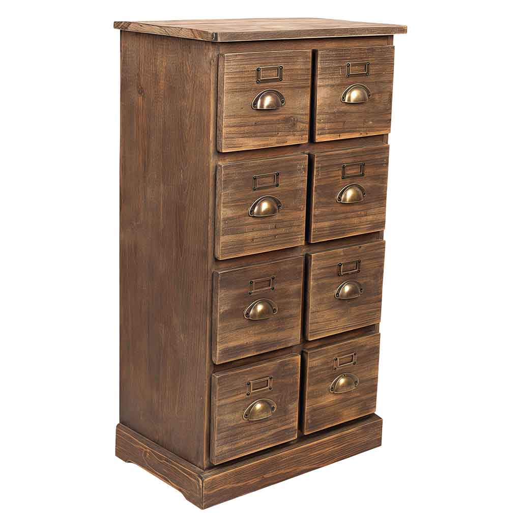 Creaciones meng MUEBLE - COMODAS Y SINFONIERS - sinfonier de madera de 8 cajones