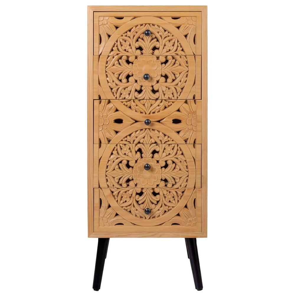 Creaciones Meng MUEBLE - COMODAS Y SINFONIERS - Sinfonier De Madera Marrón