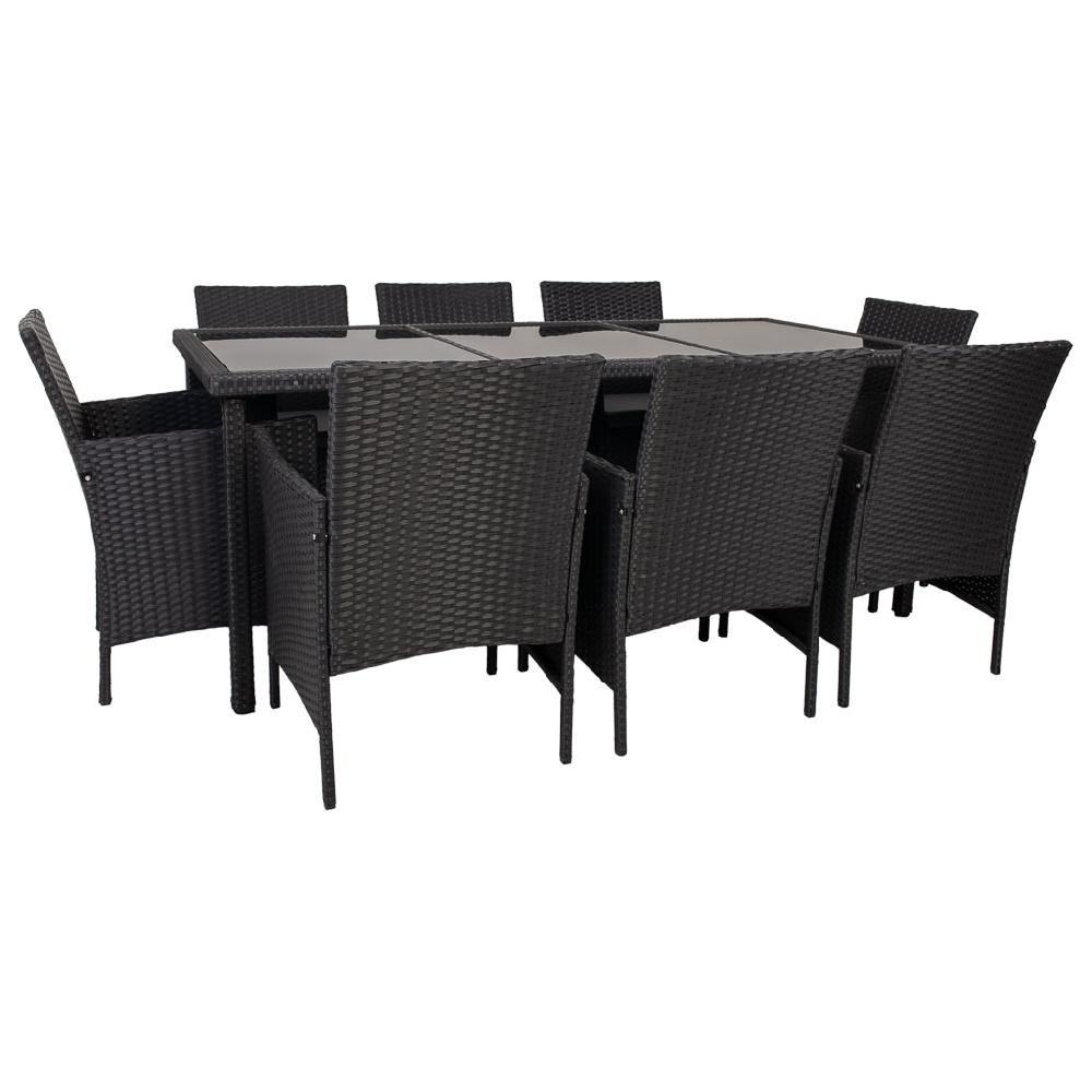 Creaciones meng MUEBLE - CONJUNTOS DE JARDÍN - kit conjunto de mesa y 8 sillas