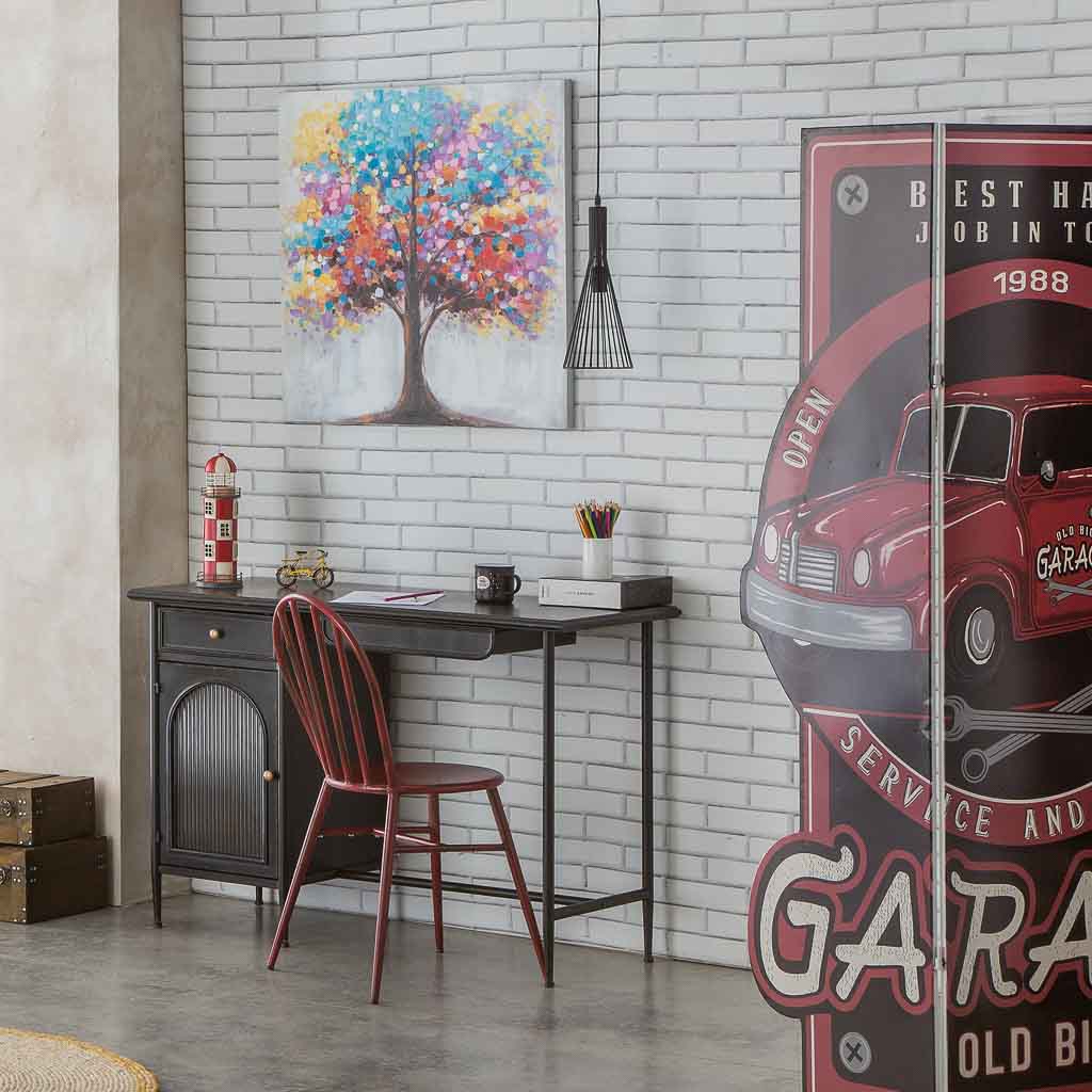 Creaciones Meng MUEBLE - ESCRITORIOS - Kit Escritorio De Metal Negro