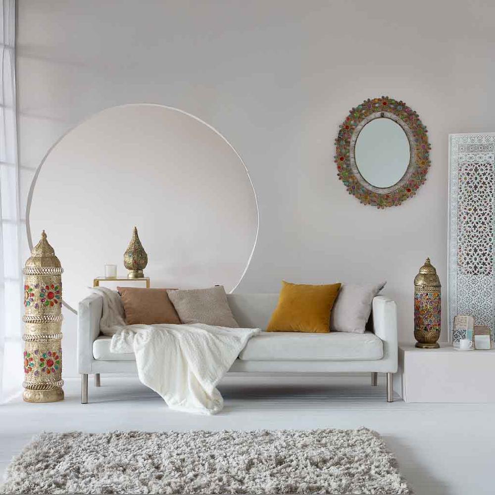 Creaciones Meng MUEBLE - ESPEJOS - Espejo Con Cristal Acrilico De Colores