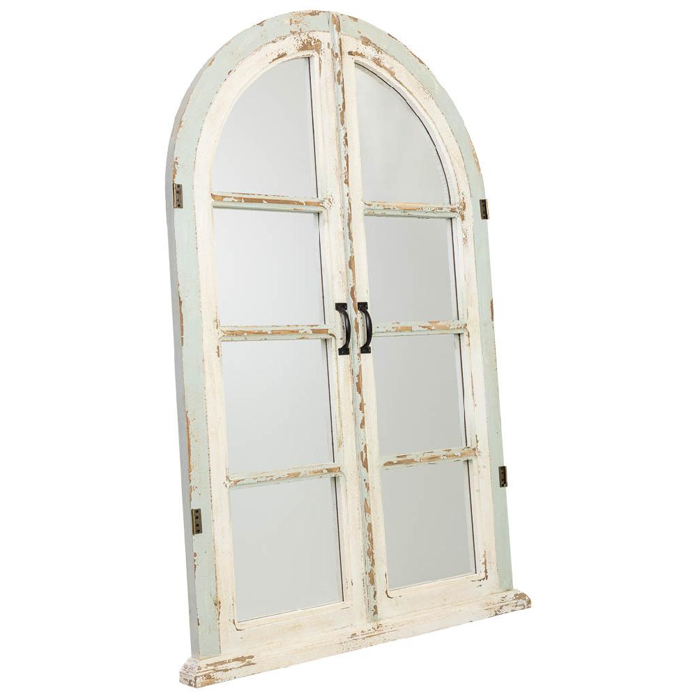 Creaciones meng MUEBLE - ESPEJOS - espejo de madera y metal acabado envejecido