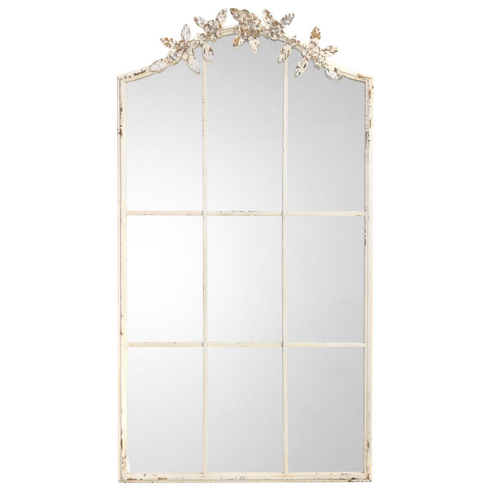 Creaciones Meng MUEBLE - ESPEJOS - Espejo De Pared De Metal Acabado Envejecido