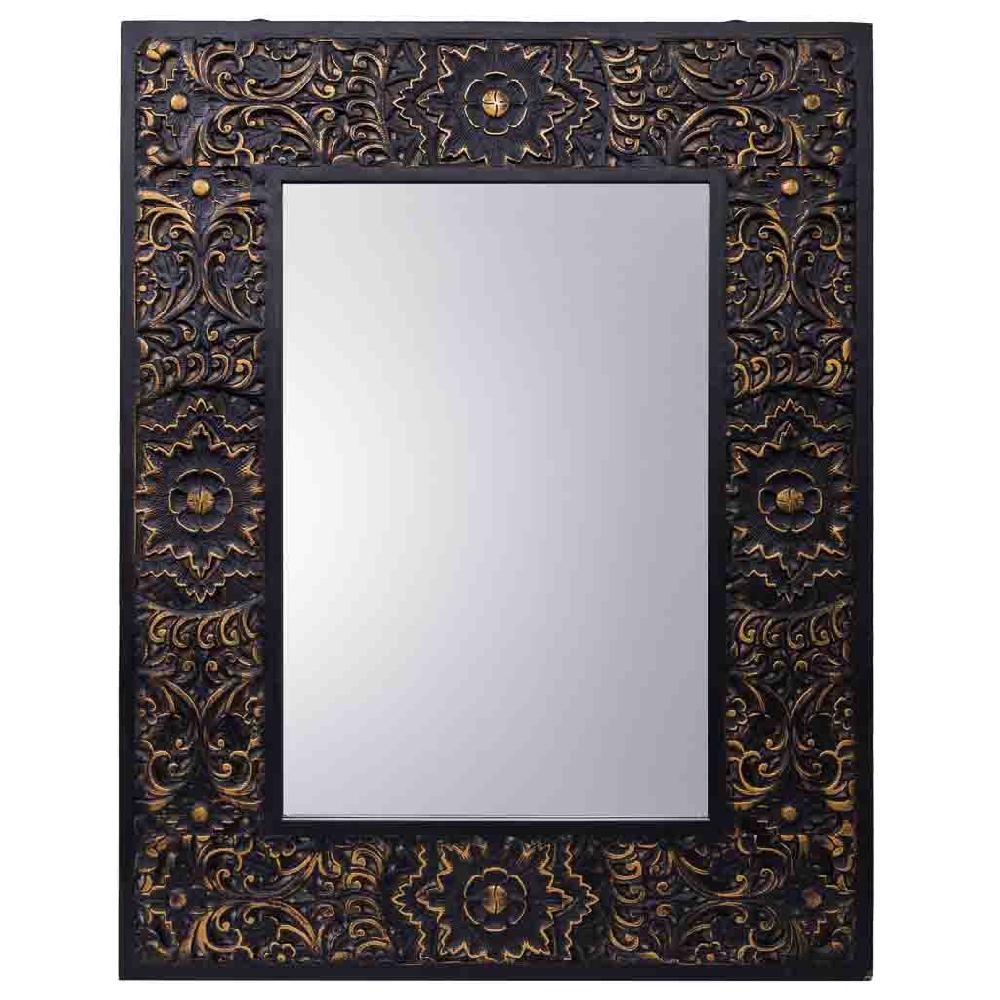 Creaciones Meng MUEBLE - ESPEJOS - Espejo Rectangular De Madera