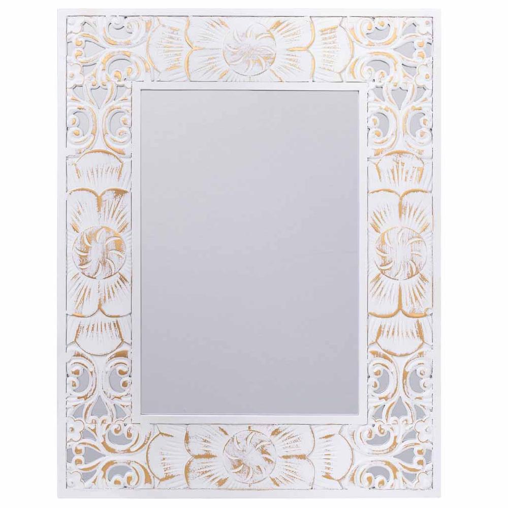 Creaciones Meng MUEBLE - ESPEJOS - Espejo Rectangular De Madera