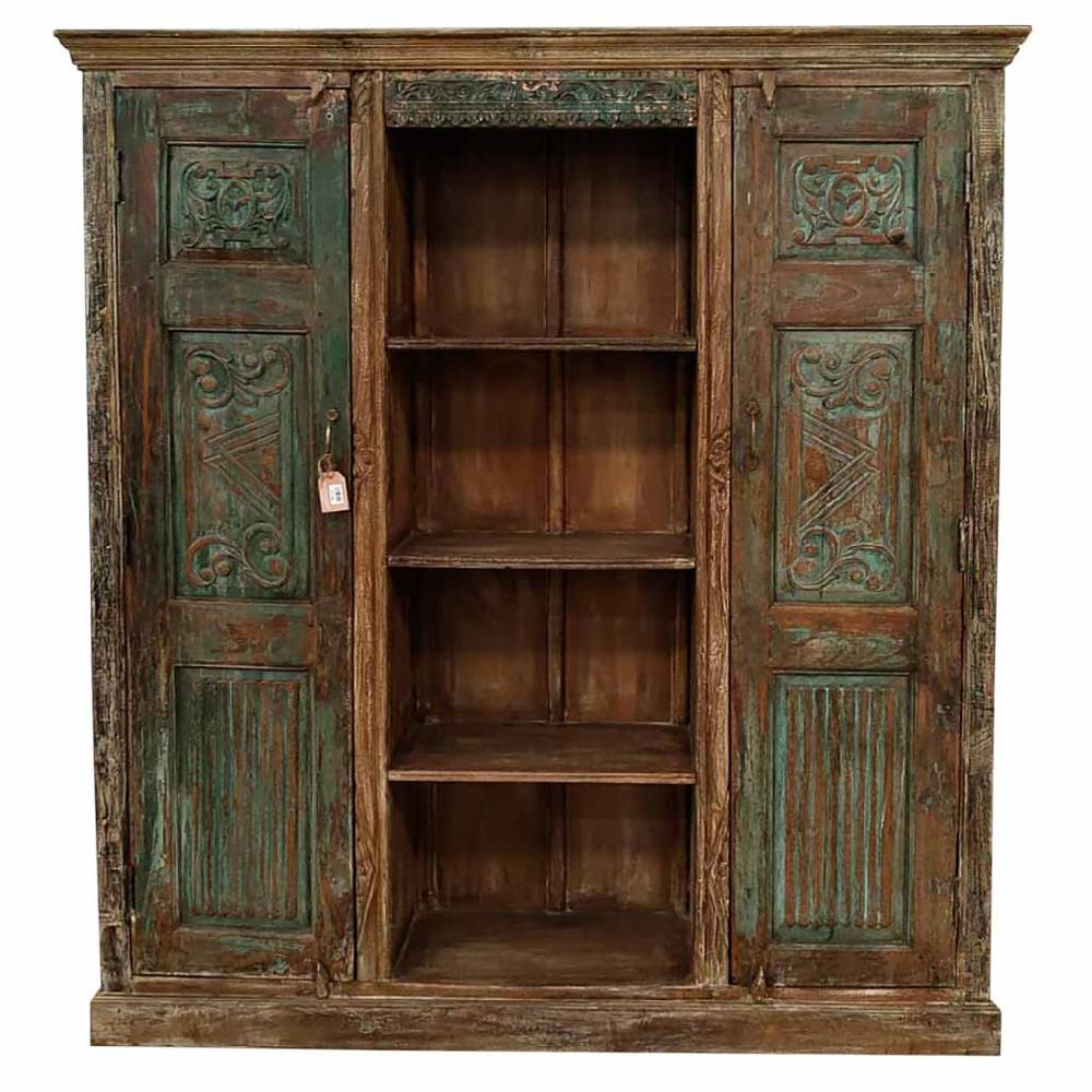 Creaciones Meng MUEBLE - ESTANTERIAS Y REPISAS - Estanteria De Madera Acabado Artesanal Marron