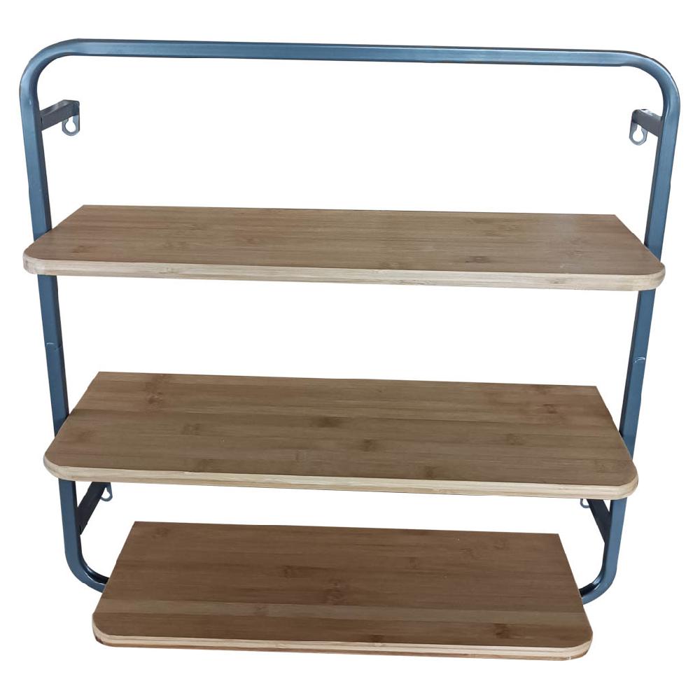 Creaciones meng MUEBLE - ESTANTERIAS Y REPISAS - estanteria de pared de madera y metal