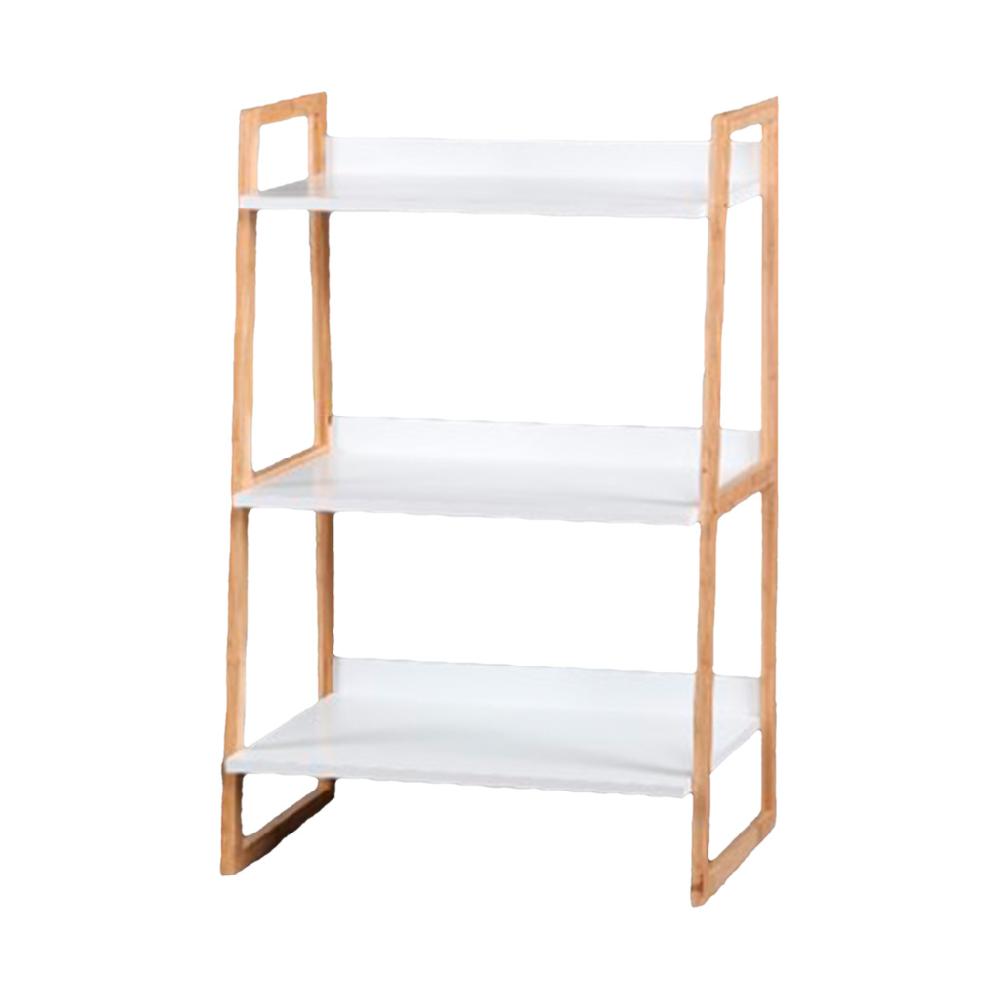 Creaciones meng MUEBLE - ESTANTERIAS Y REPISAS - kit de estanteria de madera 3 baldas blanca
