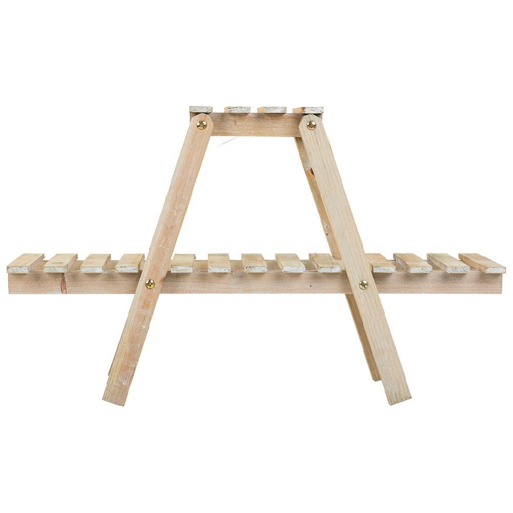 Creaciones Meng MUEBLE - ESTANTERIAS Y REPISAS - Kit Estanteria Con 2 Baldas De Madera Marron