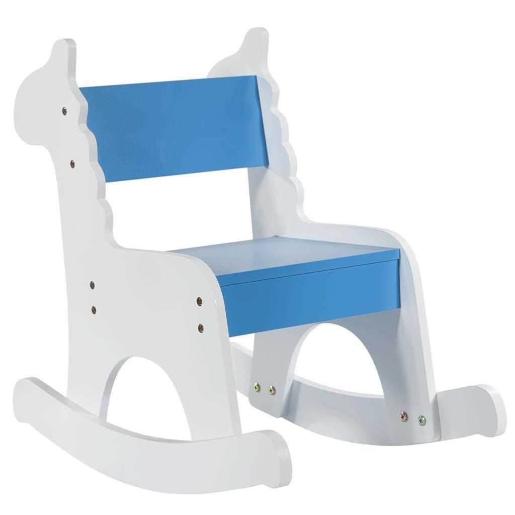 Creaciones meng MUEBLE - INFANTIL MUEBLE - kit mecedora infantil madera lac. blan. azul