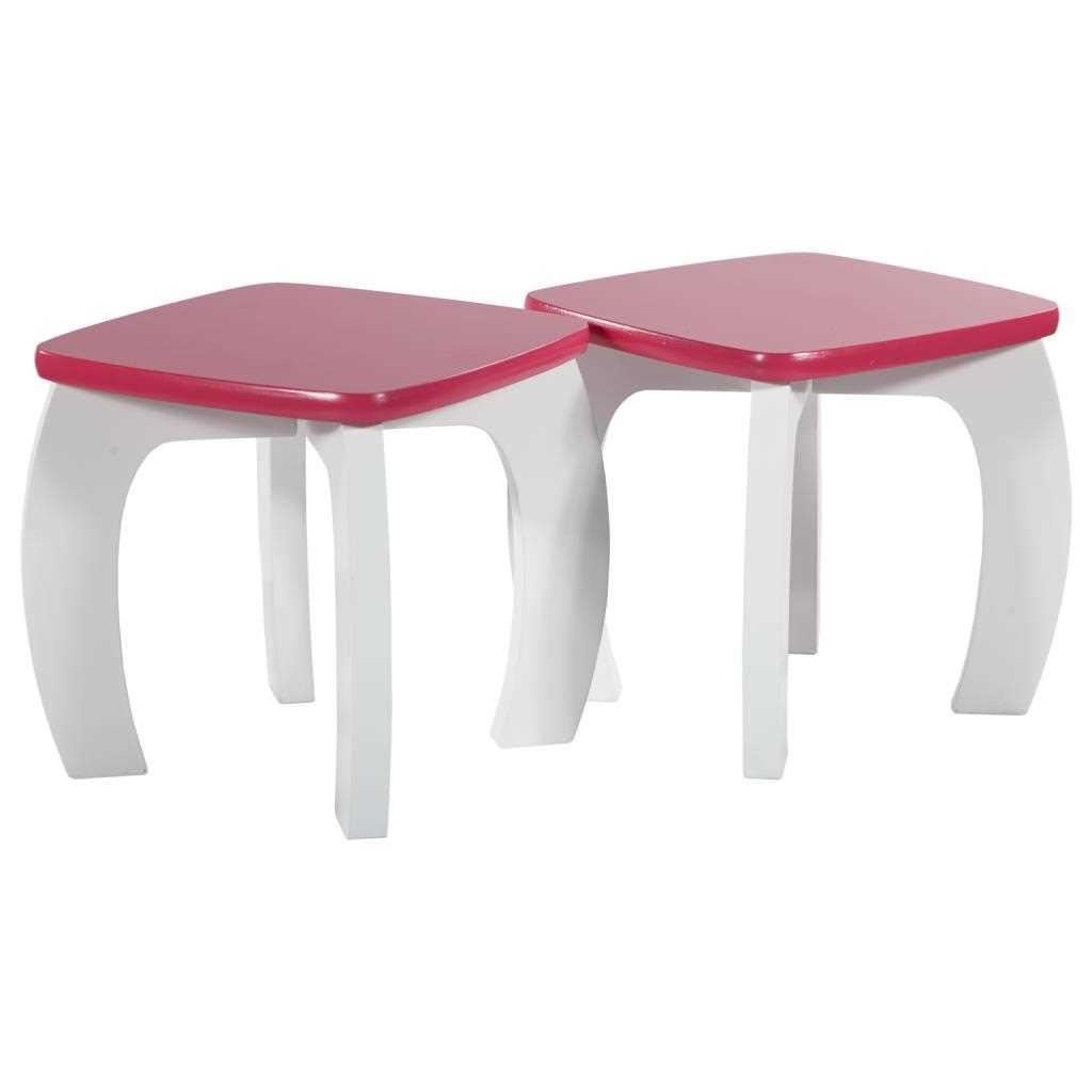 Creaciones Meng MUEBLE - INFANTIL MUEBLE - Kit Set De Mesa Y 2 Taburetes