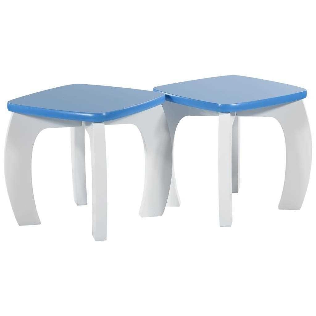 Creaciones Meng MUEBLE - INFANTIL MUEBLE - Kit Set De Mesa Y 2 Taburetes