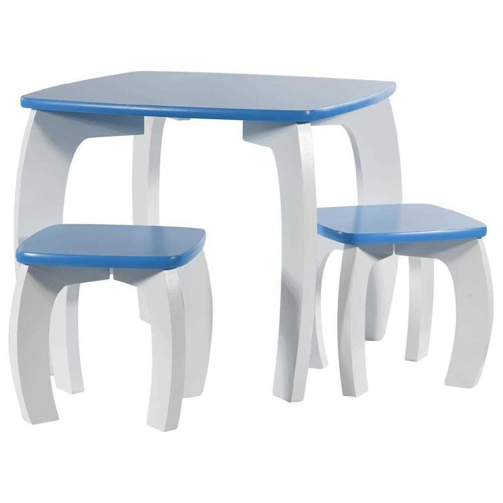 Creaciones meng MUEBLE - INFANTIL MUEBLE - kit set de mesa y 2 taburetes