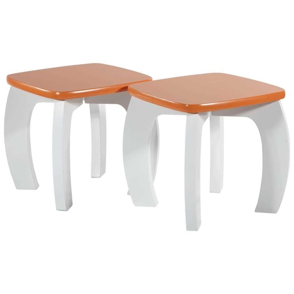 Creaciones Meng MUEBLE - INFANTIL MUEBLE - Kit Set De Mesa Y 2 Taburetes