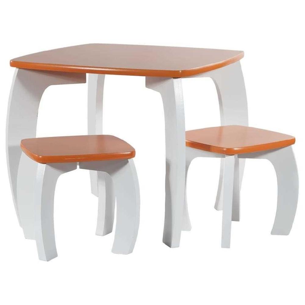 Creaciones meng MUEBLE - INFANTIL MUEBLE - kit set de mesa y 2 taburetes