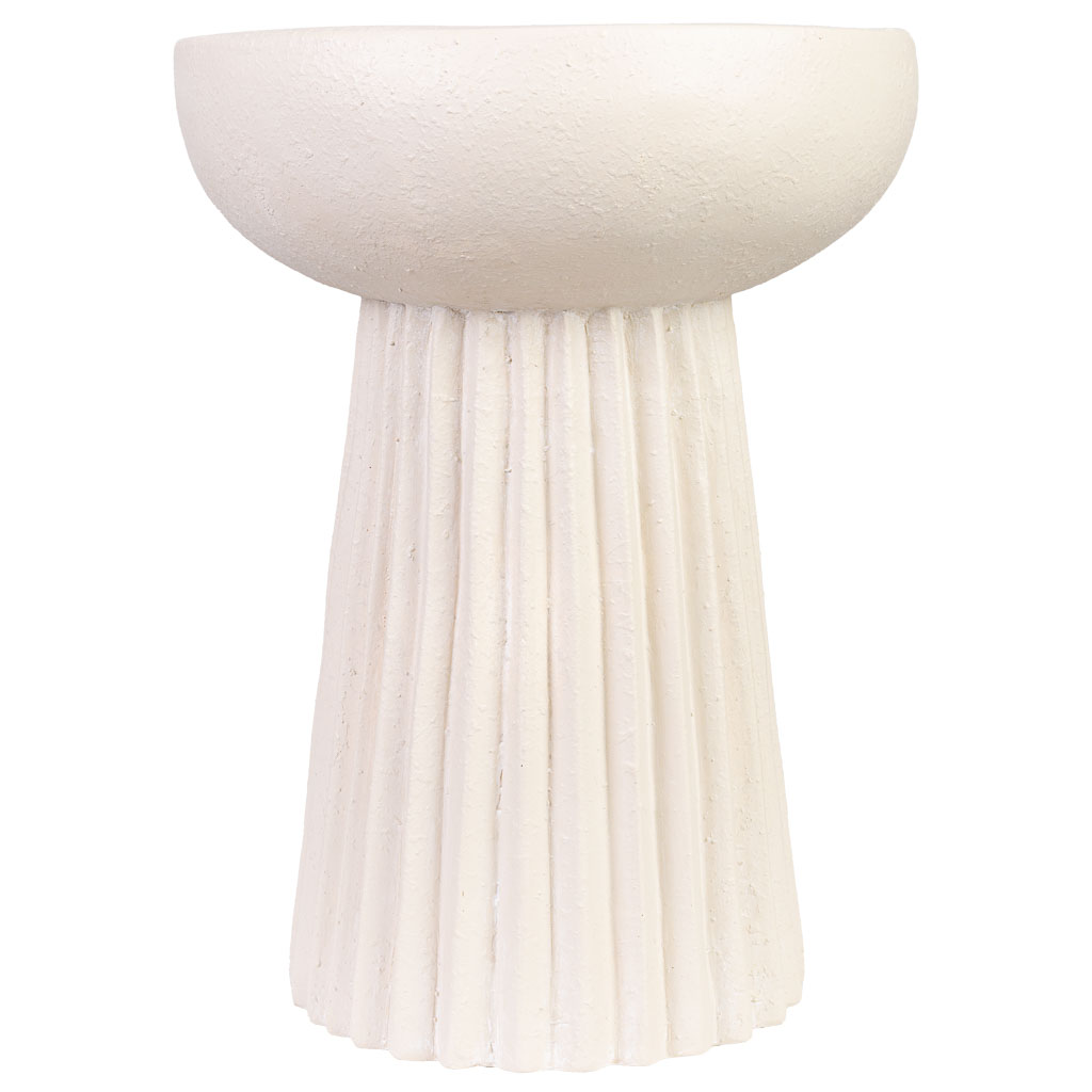 Creaciones Meng MUEBLE - MESAS AUXILIARES - Mesa Auxiliar De Magnesio Blanca