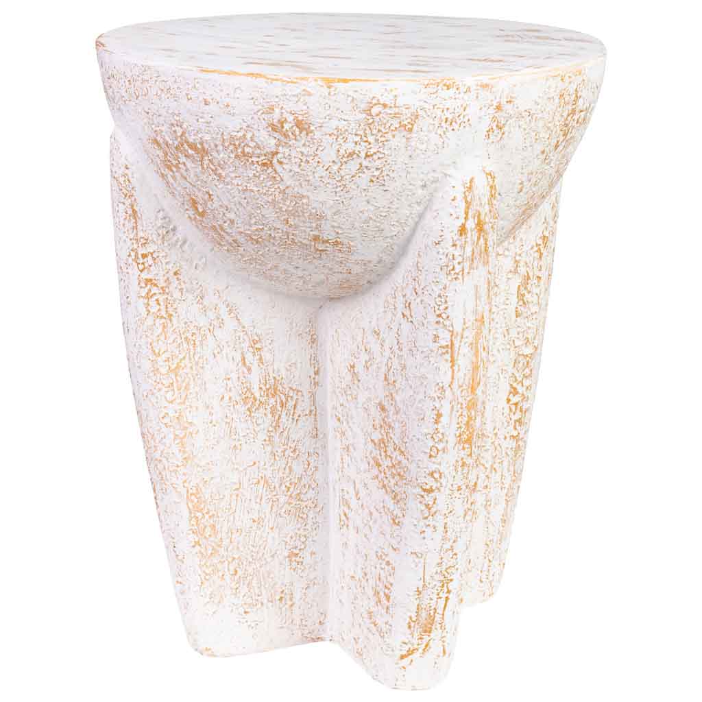 Creaciones meng MUEBLE - MESAS AUXILIARES - mesa auxiliar de magnesio blanca