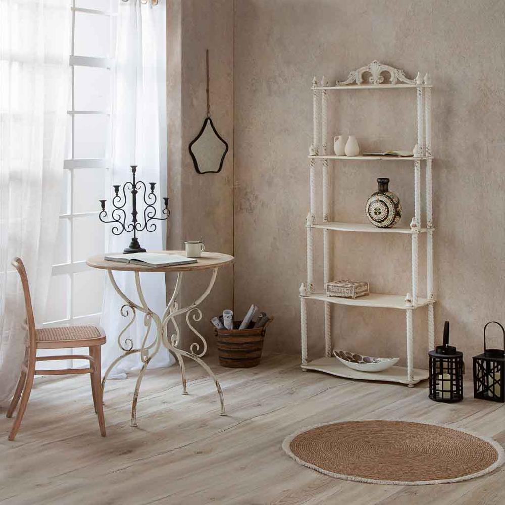 Creaciones Meng MUEBLE - MESAS - Kit Mesa De Madera Y Metal Acabado Envejecido