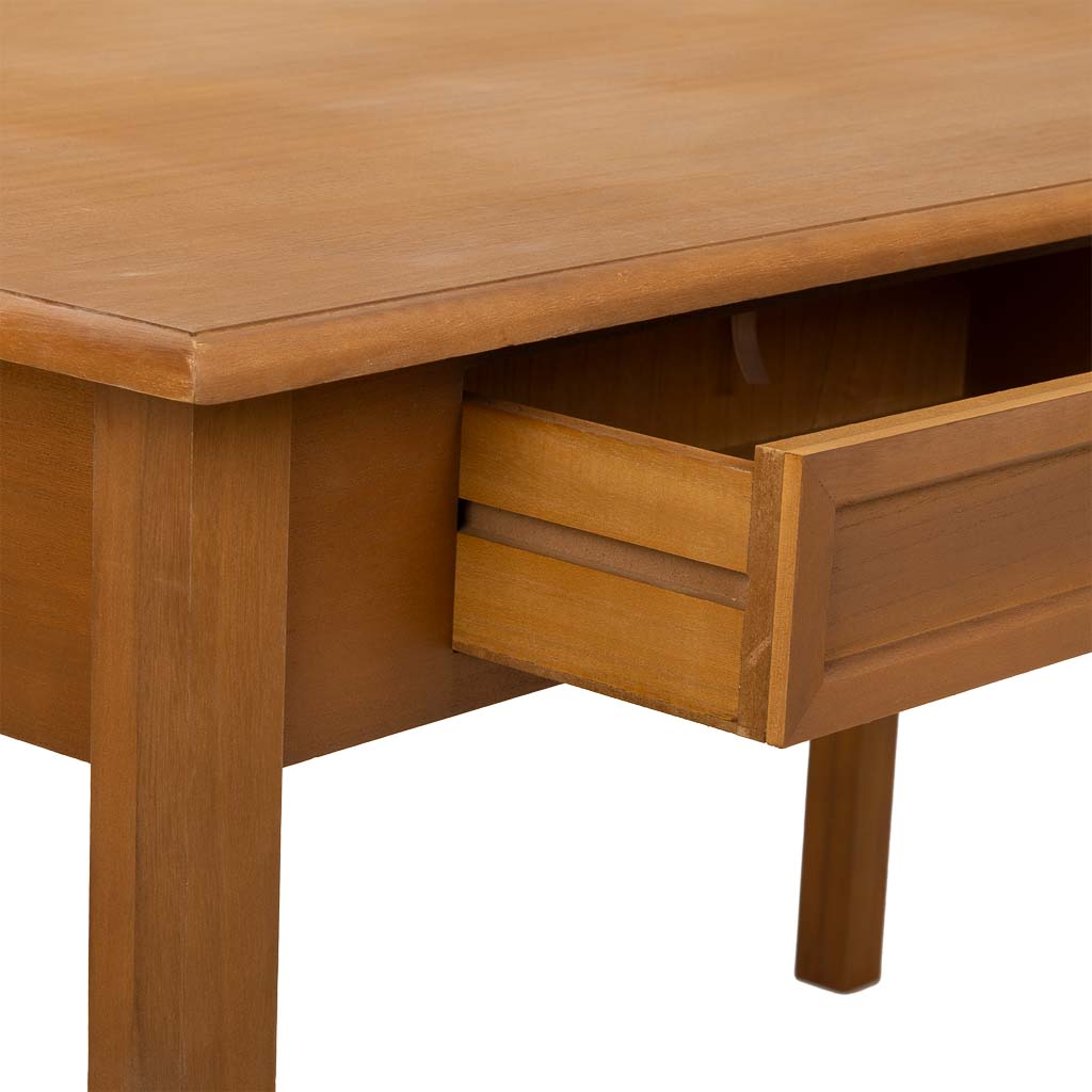 Creaciones Meng MUEBLE - MESAS - Mesa De Comedor Con 2 Cajones Marron