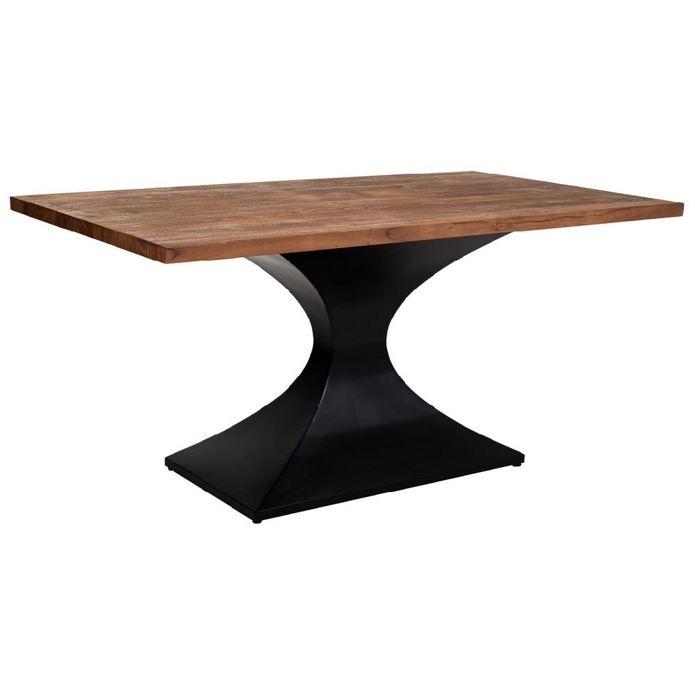 Creaciones meng MUEBLE - MESAS - mesa de comedor de madera de acacia acabado color nogal