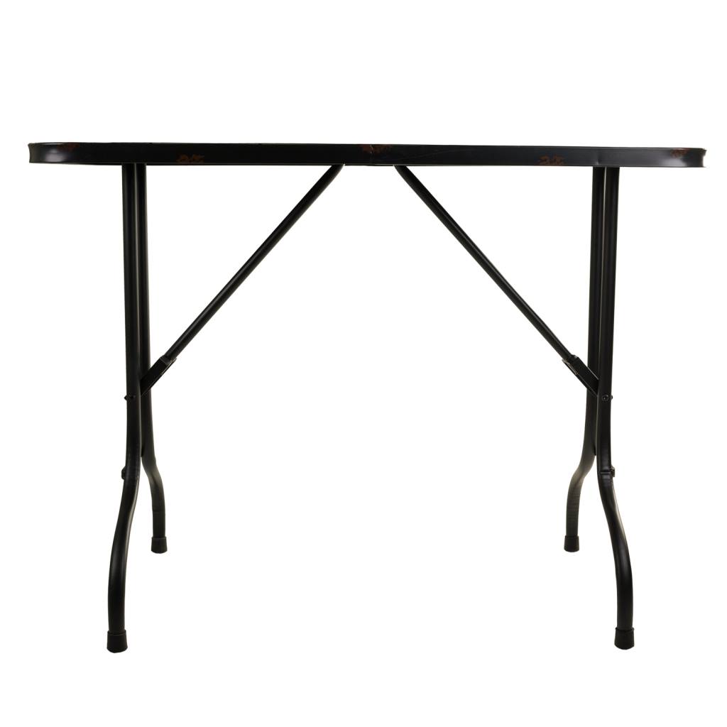 Creaciones Meng MUEBLE - MESAS - Mesa Rectangular De Metal Negro