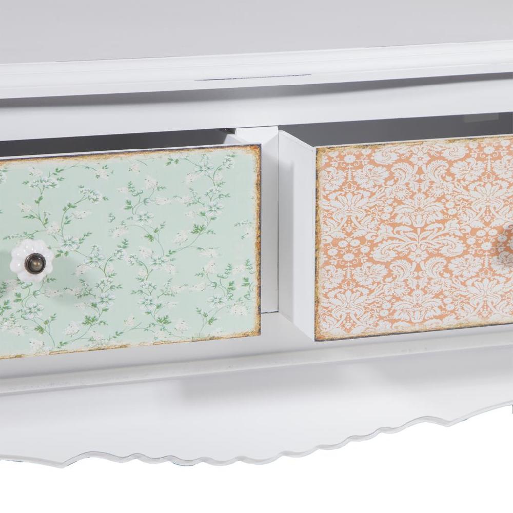 Creaciones Meng MUEBLE - MUEBLE AUXILIAR - Mueble Bajo De Madera Lac 2 Caj