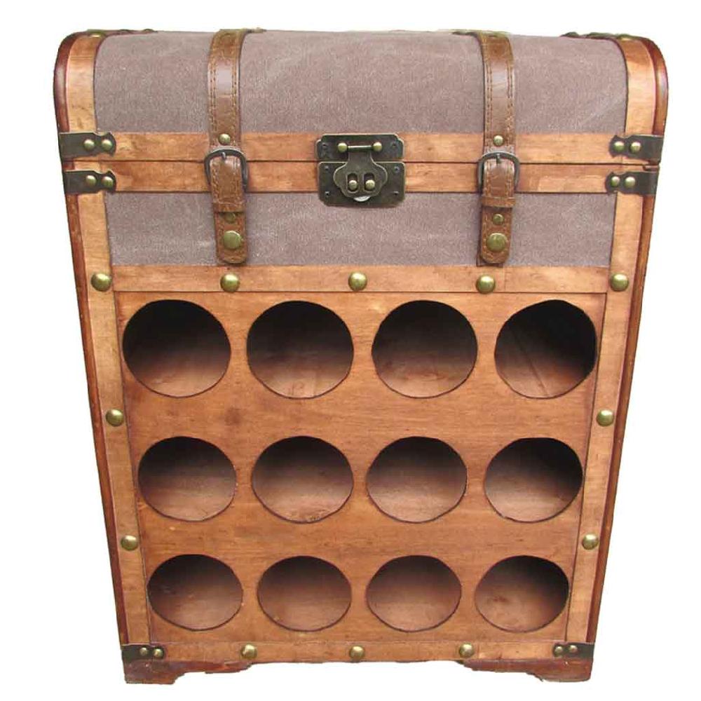 Creaciones meng MUEBLE - MUEBLES BOTELLEROS - baul botellero de madera