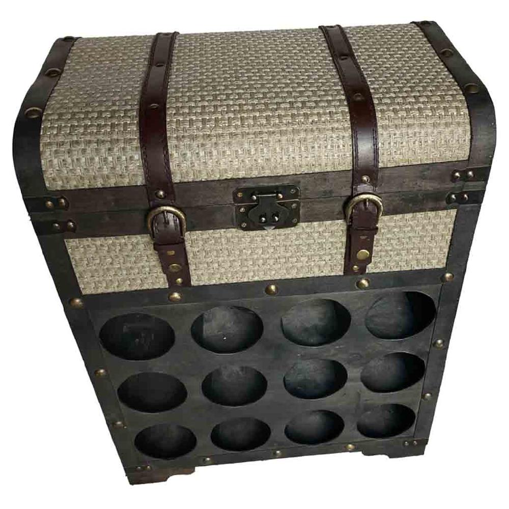 Creaciones meng MUEBLE - MUEBLES BOTELLEROS - baul botellero de madera