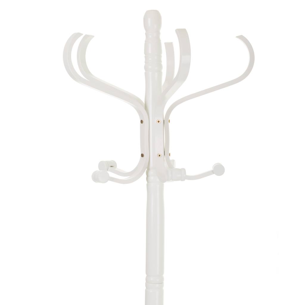 Creaciones Meng MUEBLE - PERCHEROS - Kit Perchero Pie Madera Lac Blanco